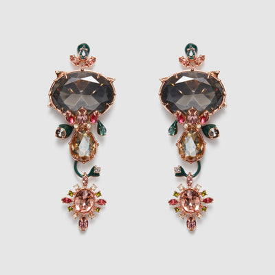 Ethereal Statement Earrings - Verdant Green