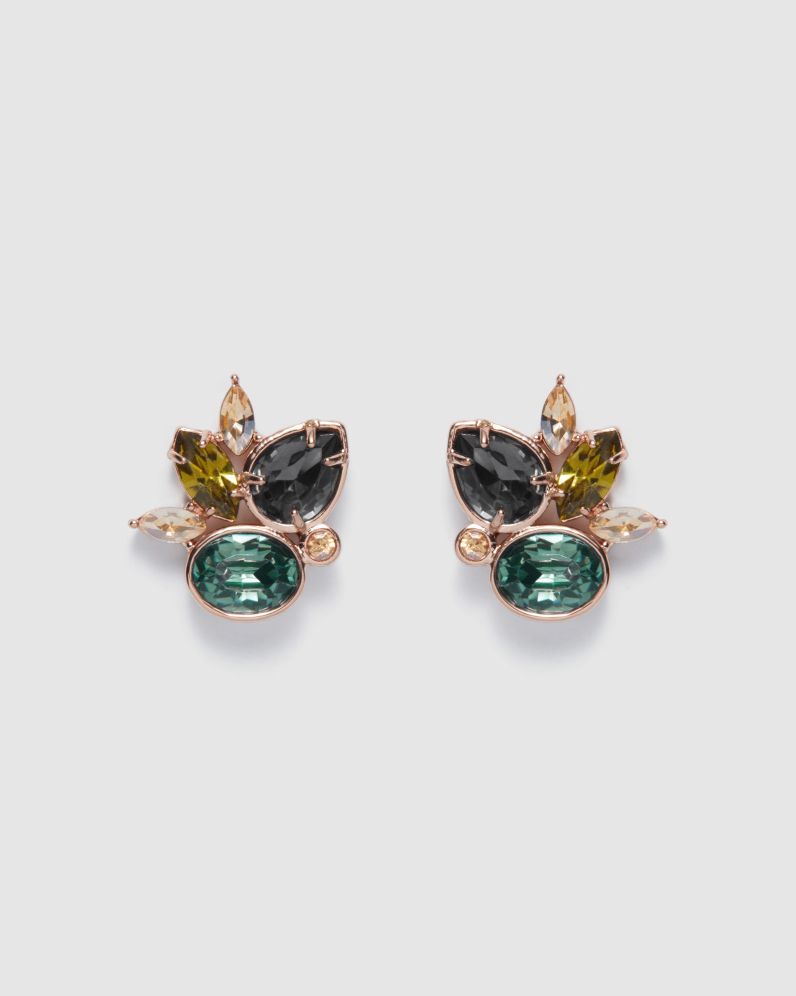 Ethereal Stud Earrings - Verdant Green