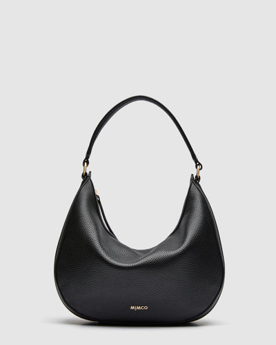 Luna Crescent Bag - Black Light Gold