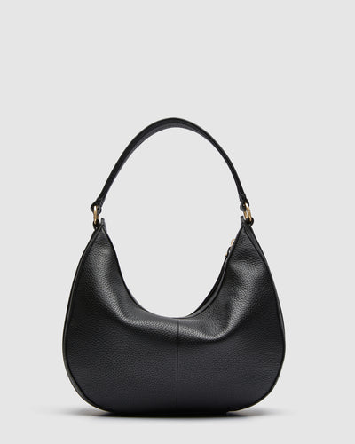 Luna Crescent Bag - Black Light Gold
