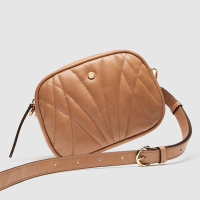 Stitch Crossbody Bag - Caramel