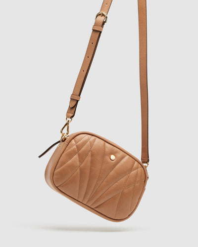 Stitch Crossbody Bag - Caramel