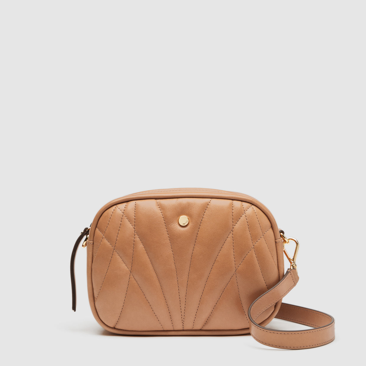 Stitch Crossbody Bag - Caramel