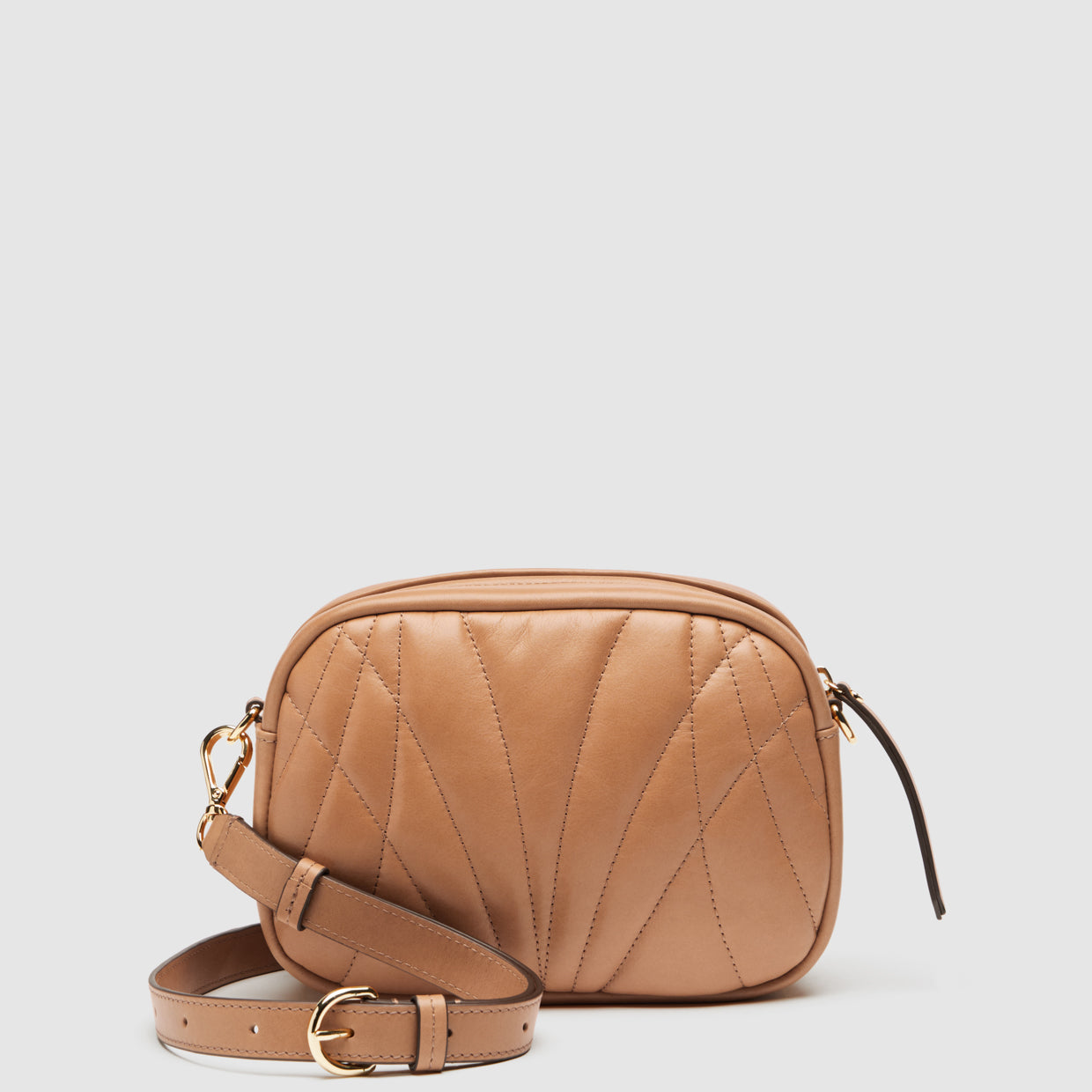 Stitch Crossbody Bag - Caramel