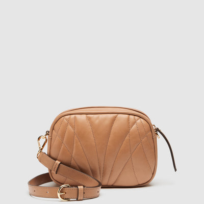 Stitch Crossbody Bag - Caramel