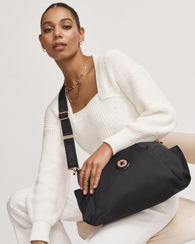 Mim-Mazing Nappy Bag - Black Rose Gold