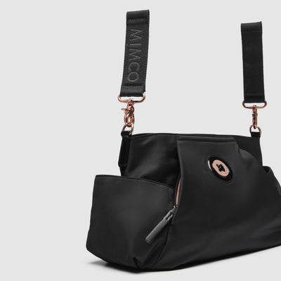 Mim-Mazing Nappy Bag - Black Rose Gold
