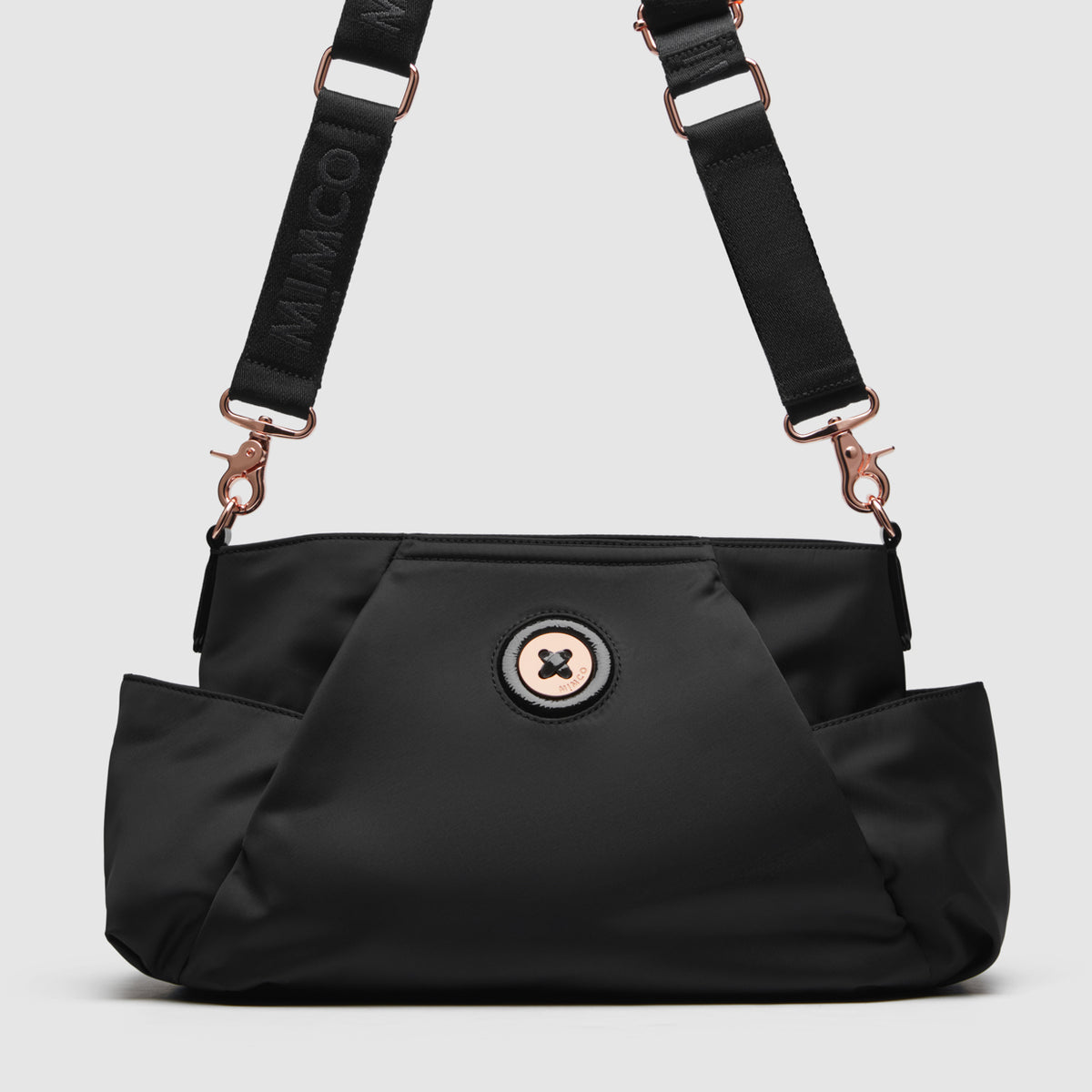 Mim-Mazing Nappy Bag - Black Rose Gold