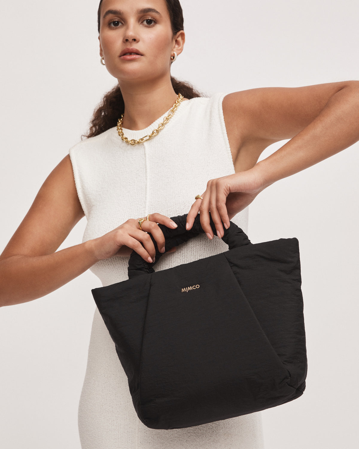 Flight Mini Tote Bag - Black Light Gold
