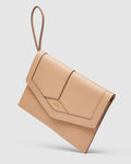 Classico Envelope Clutch Bag - Almond
