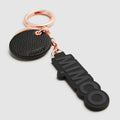 Est. 96 Zip Keyring - Black Rose Gold