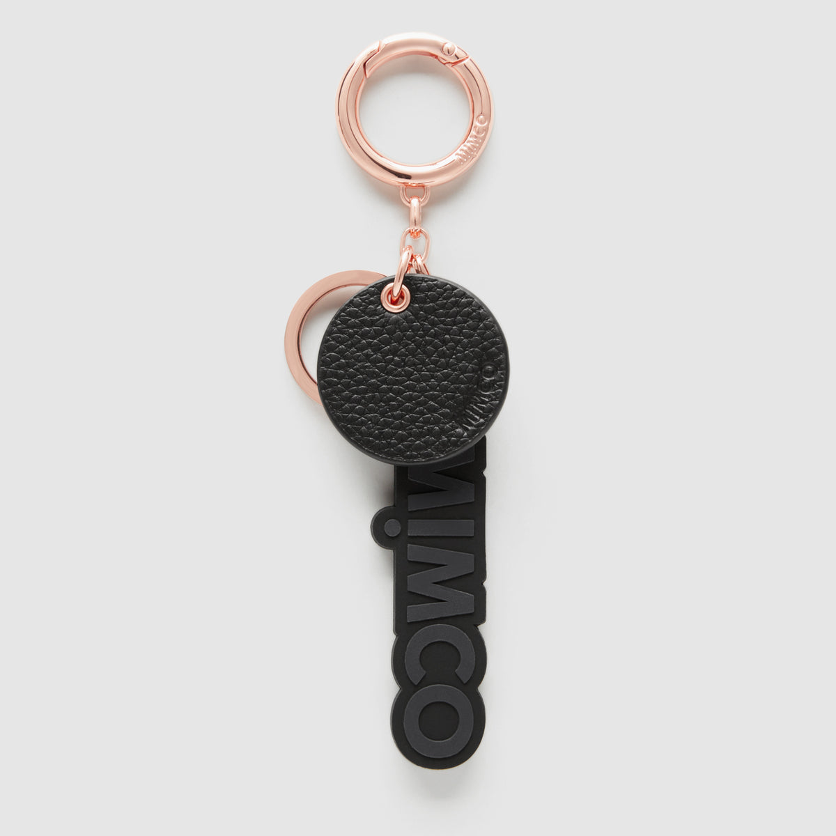Est. 96 Zip Keyring - Black Rose Gold