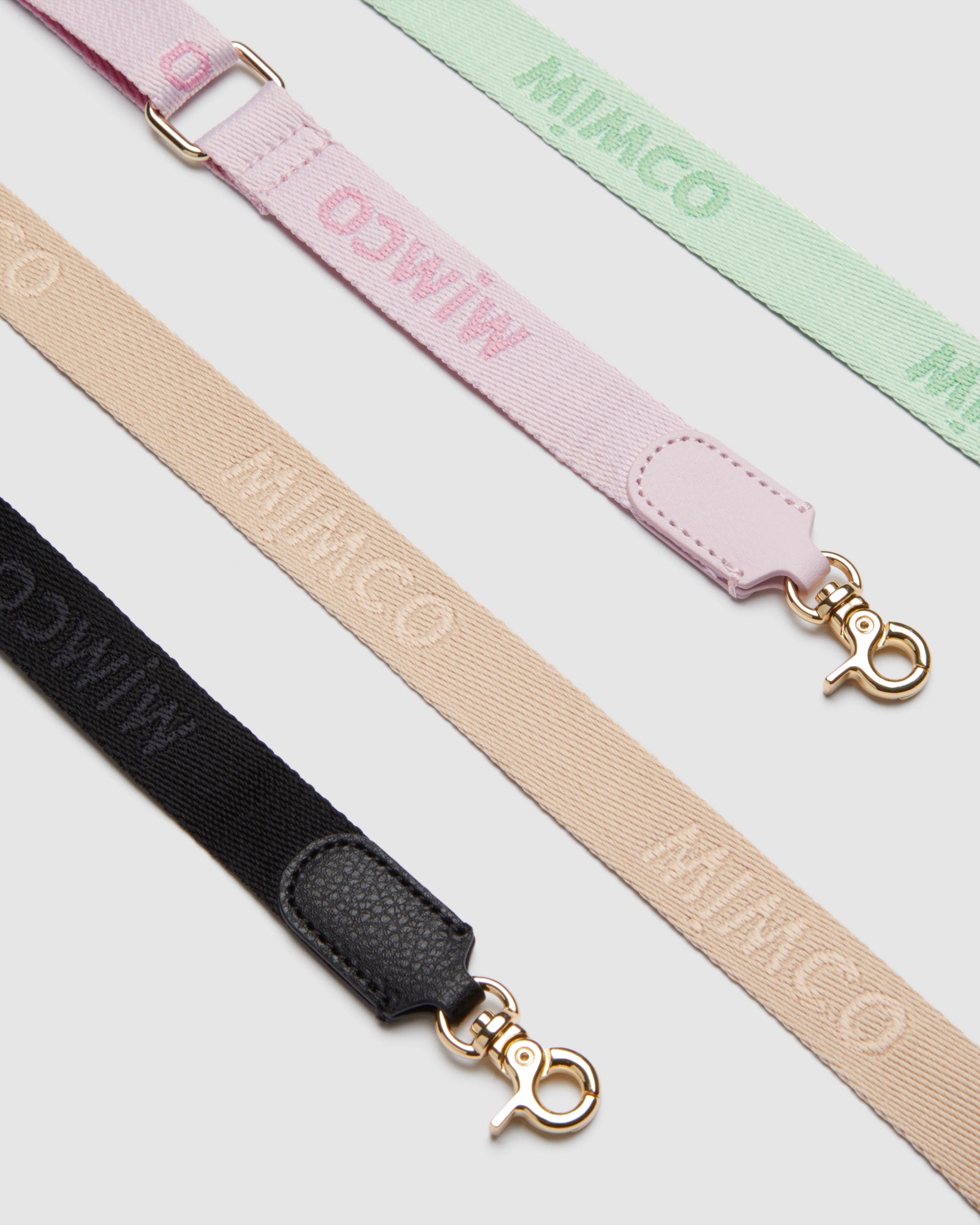 Tech Webbing Bag Strap - Black Light Gold