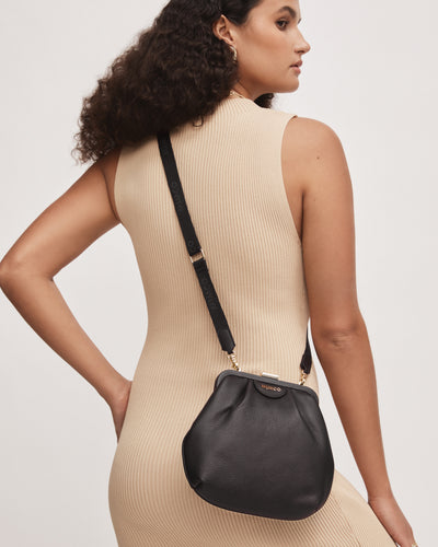 Tech Webbing Bag Strap - Black Light Gold