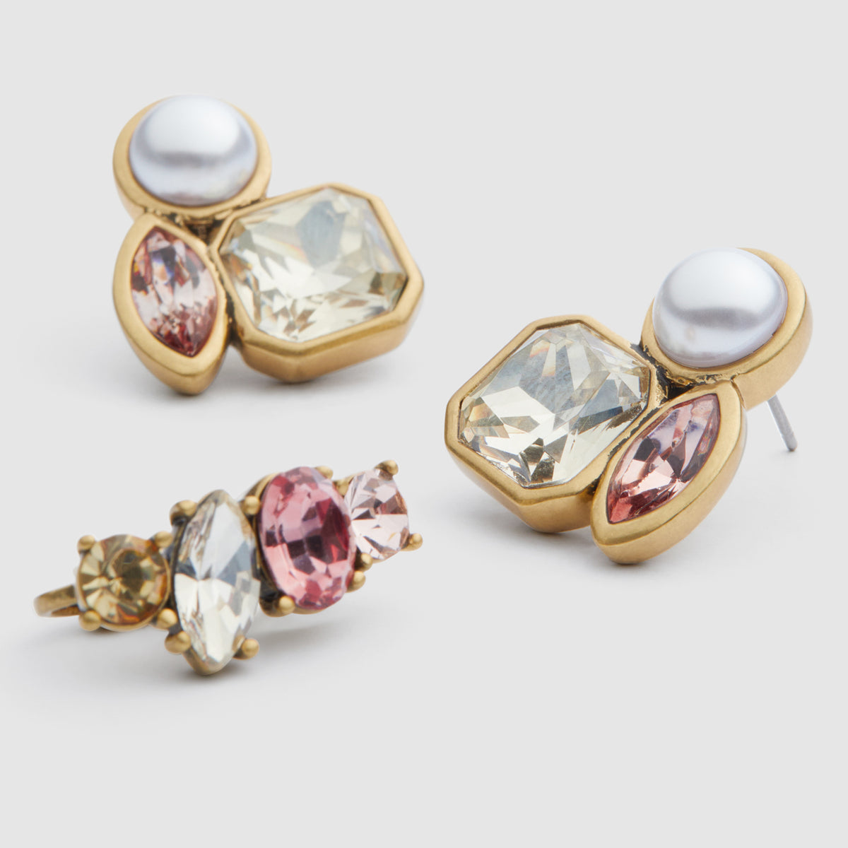 Surrealist Stud Earrings Set - Almond