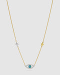 Eye-Dealise Sterling Silver Necklace - Gold