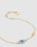 Eye-Dealise Sterling Silver Bracelet - Gold
