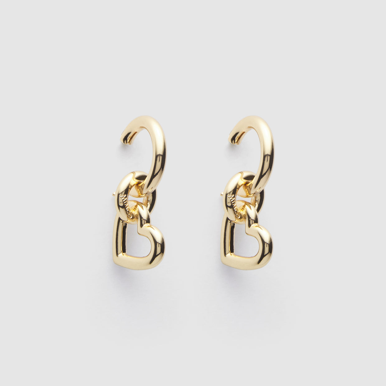 Reflection Drop Earrings - Gold