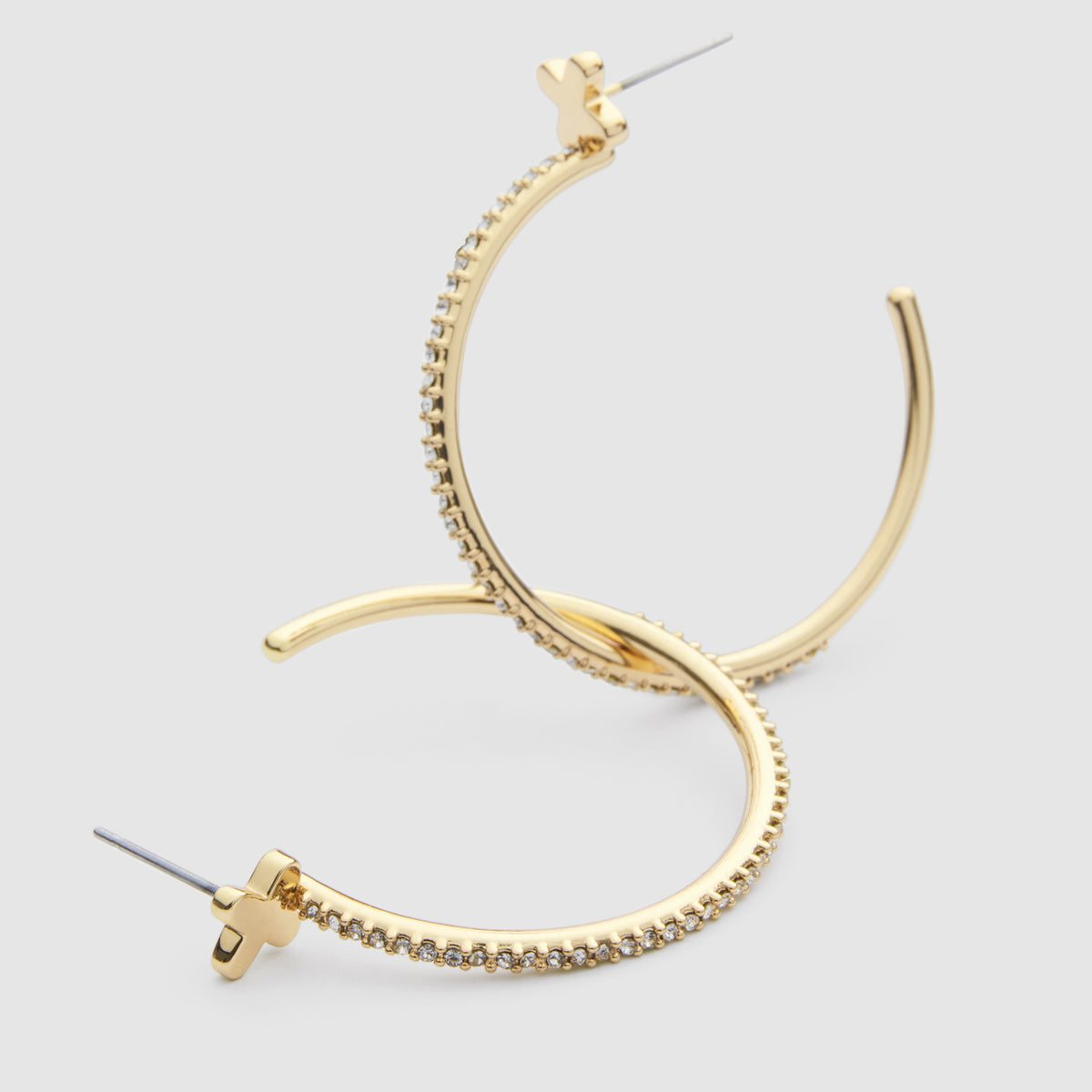 Reflection Hoop Earrings - Gold