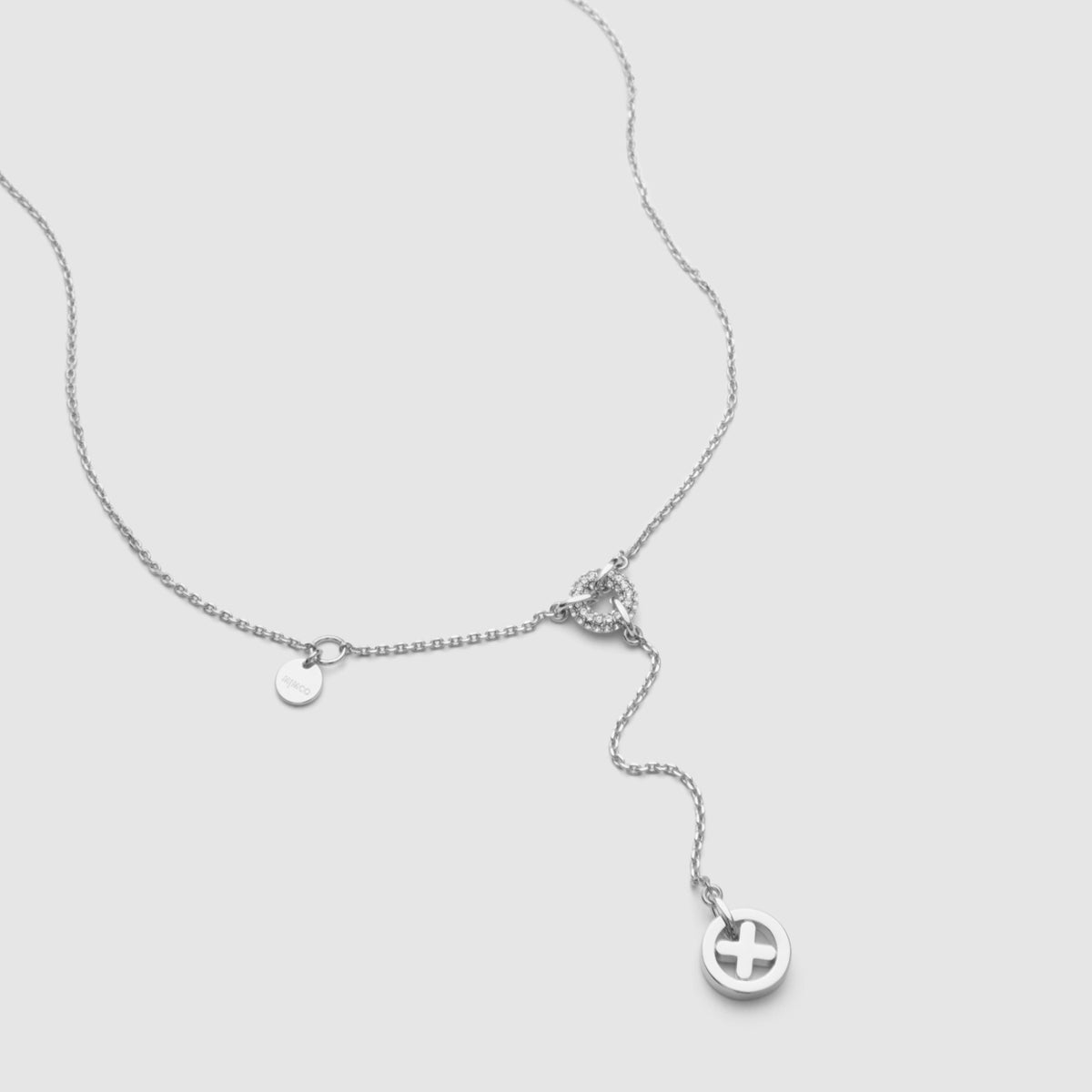 Imagining Lariat Necklace - Silver