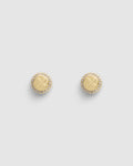 Figment Crystal Stud Earrings - Gold