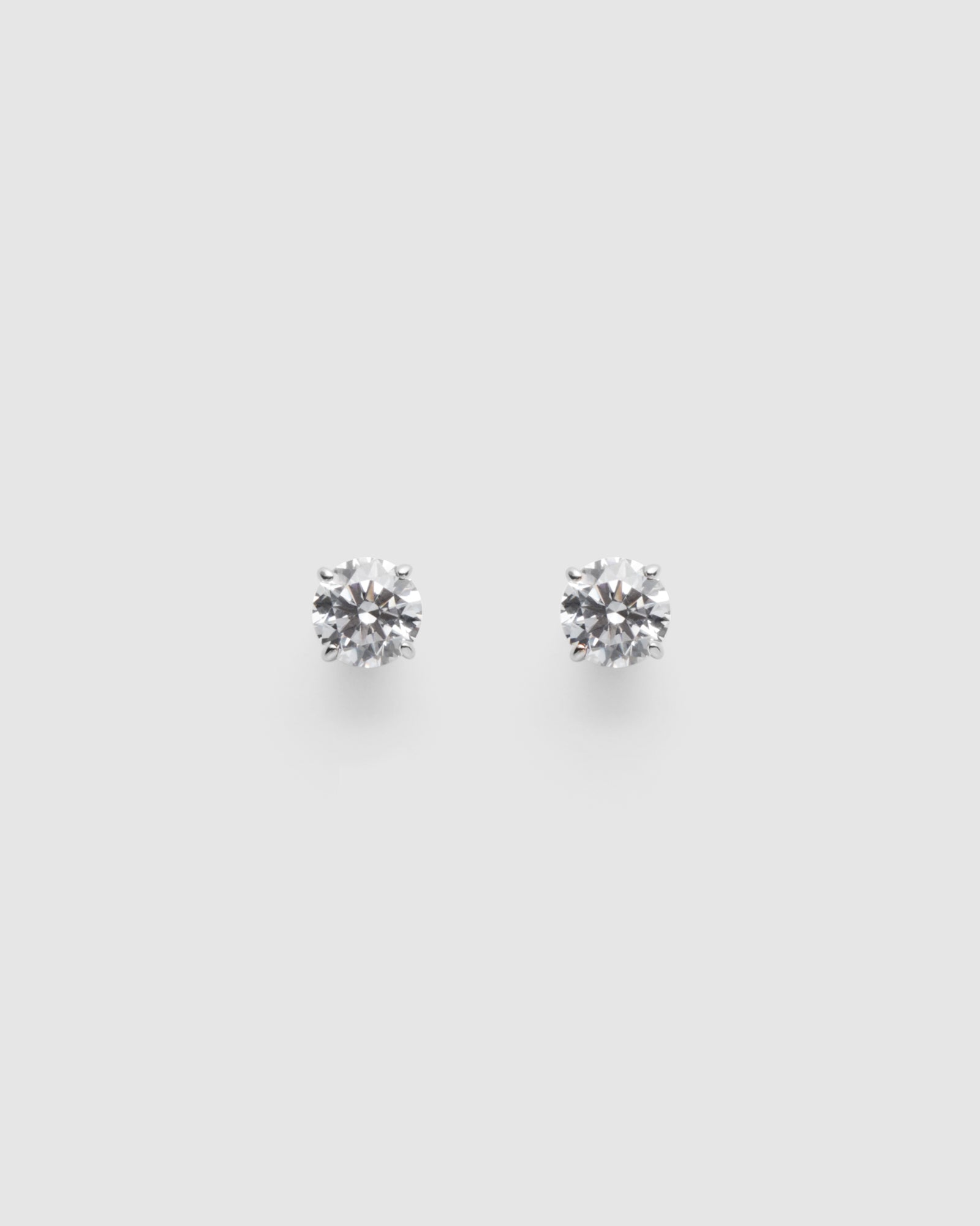 Dia-Mim 1 Carat Stud Earrings - Silver
