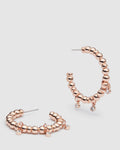 Curiosity Hoop Earrings - Rose Gold