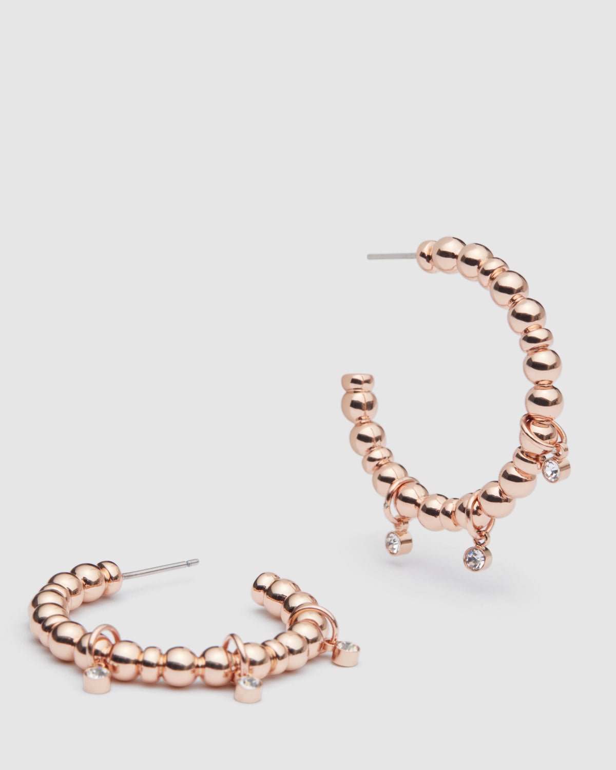 Curiosity Hoop Earrings - Rose Gold