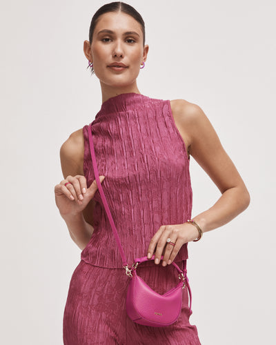 Luna Micro Crossbody Bag - Dahlia Pink