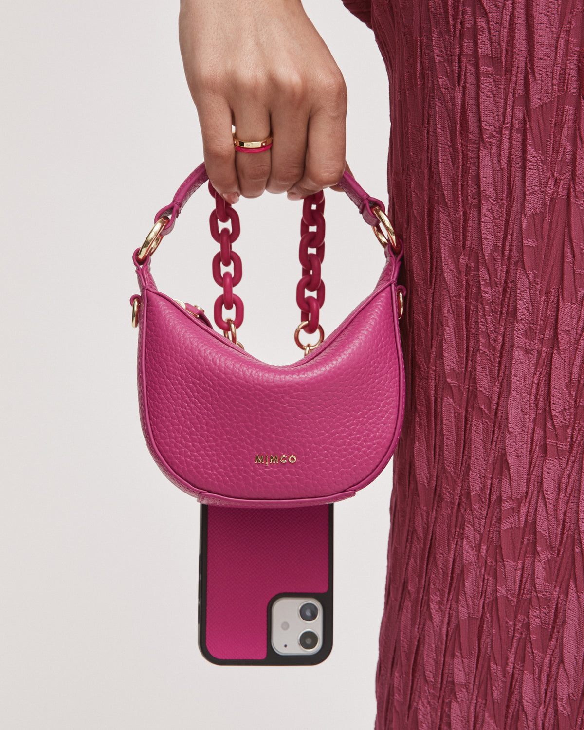Luna Micro Crossbody Bag - Dahlia Pink