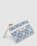 Mim-Gram Credit Card Holder - Washed Denim