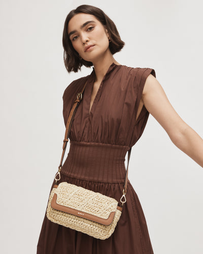 Promenade Crossbody Bag - Natural Caramel