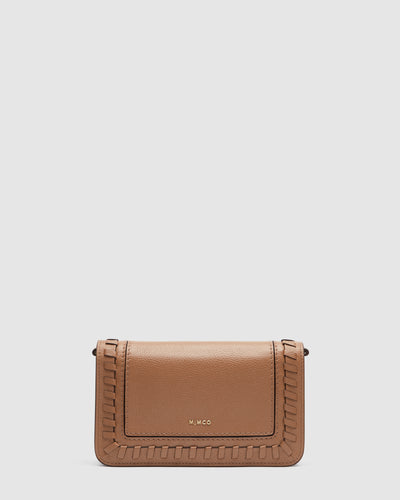 Piazza Wallet Crossbody Bag - Caramel