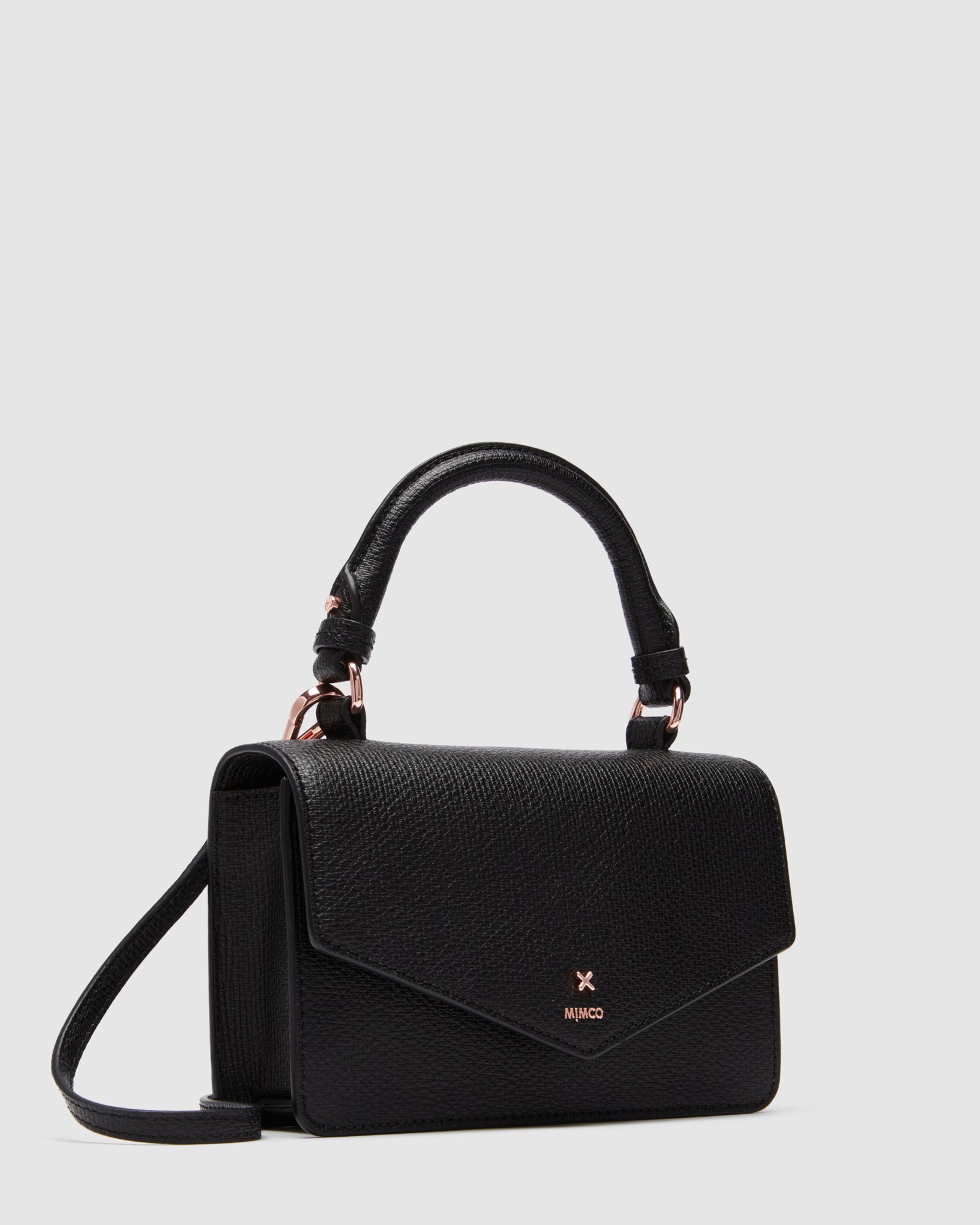 D-Vine Grab Crossbody Bag - Black Rose Gold