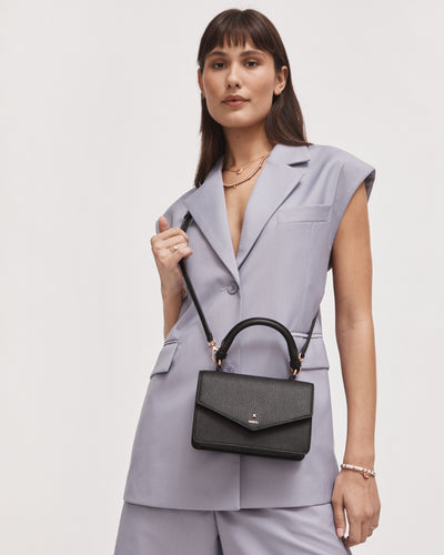 D-Vine Grab Crossbody Bag - Black Rose Gold