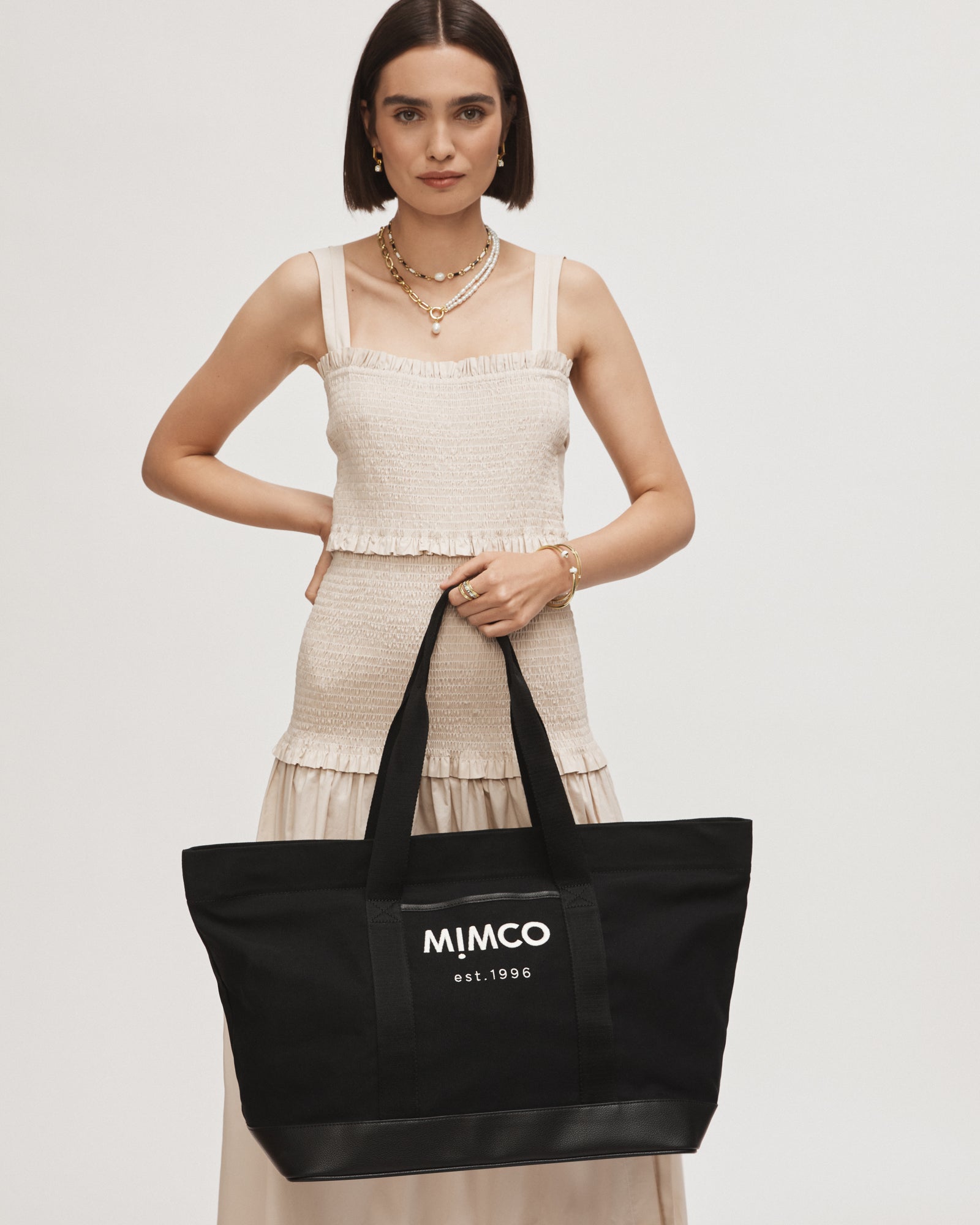 Vacation Tote Bag - Black Light Gold