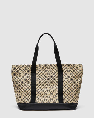 Mim-Gram Vacay Tote Bag - Natural Black