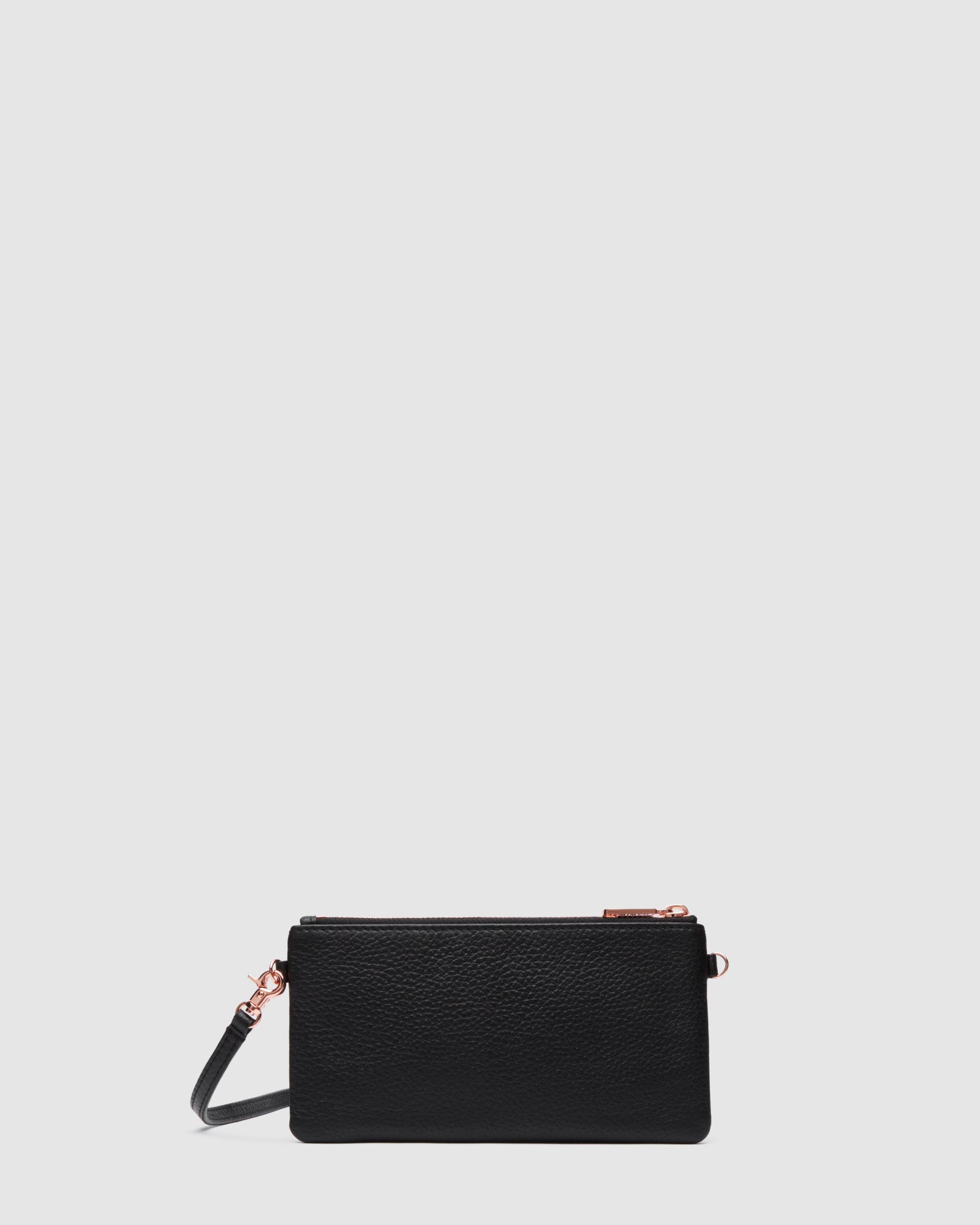 Classico Small Crossbody Pouch - Black Rose Gold