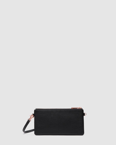 Classico Small Crossbody Pouch - Black Rose Gold