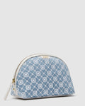 Mim-Gram Cosmetic Case - Washed Denim