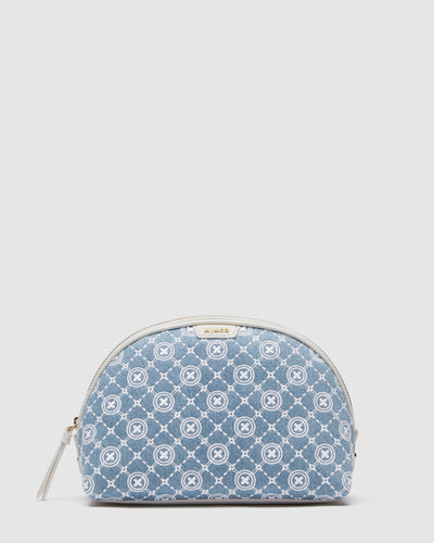 Mim-Gram Cosmetic Case - Washed Denim