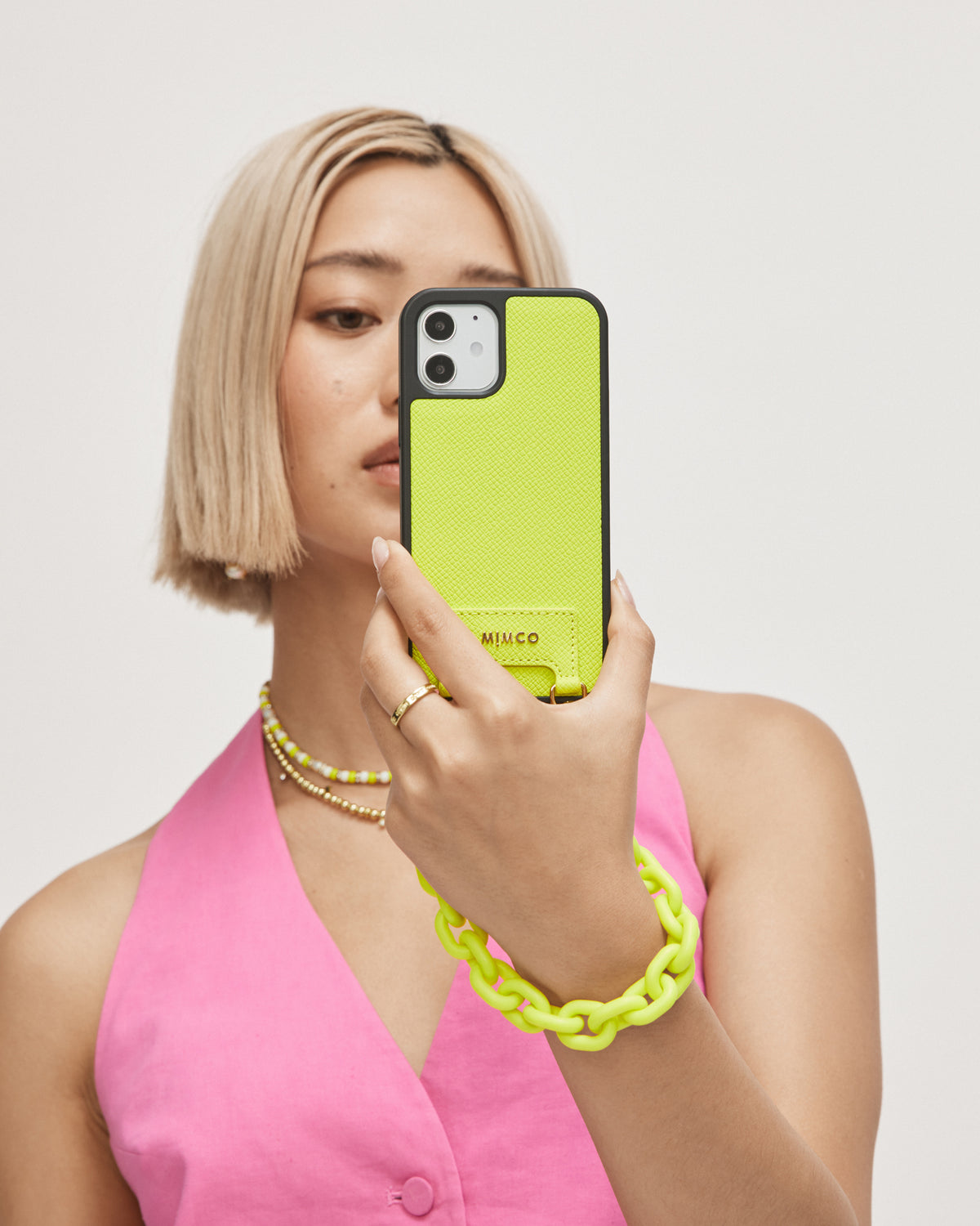 Mim Grab Phone Case For Iphone 12-12 Pro - Acid Lime