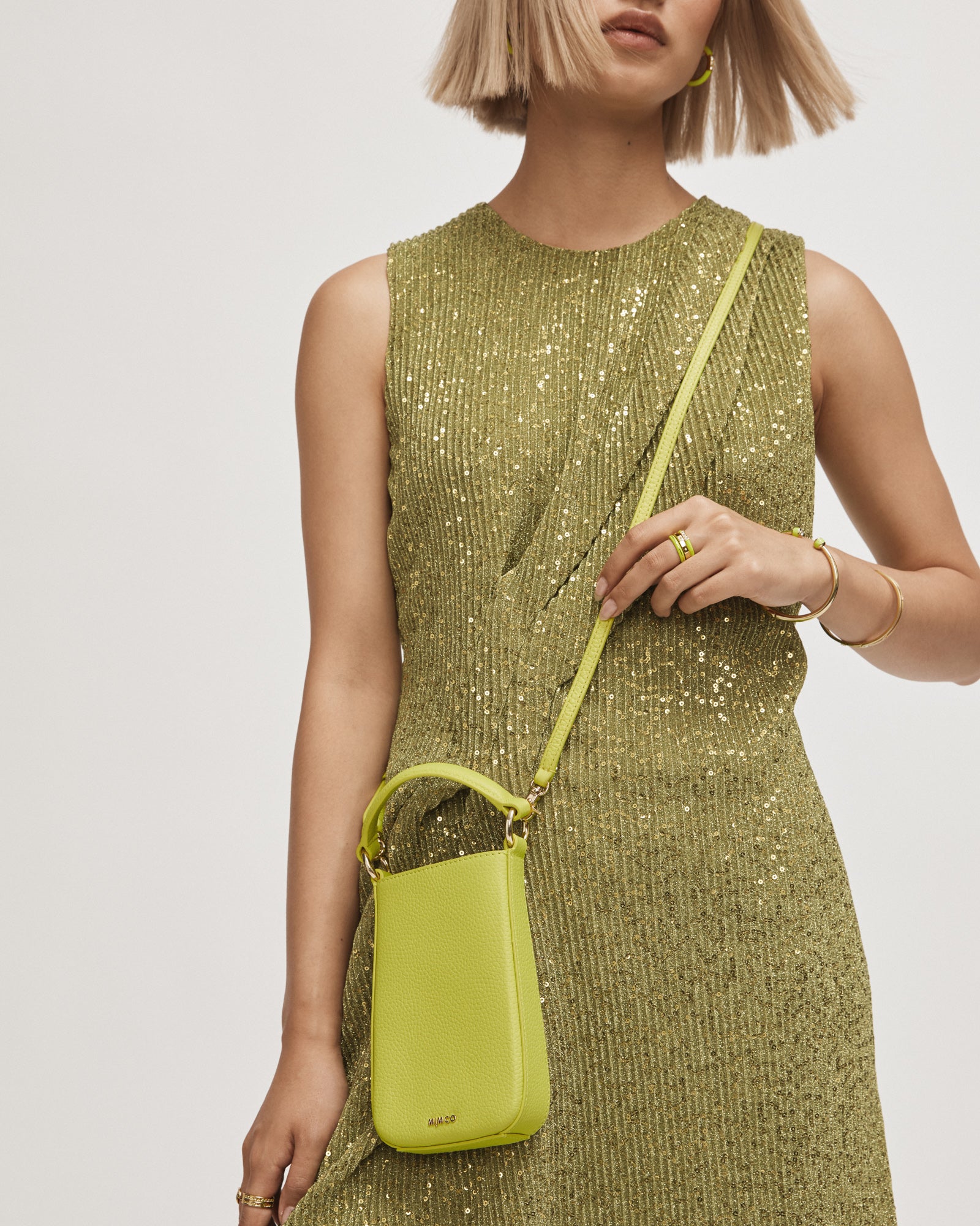 Luna Tech Crossbody Bag - Acid Lime