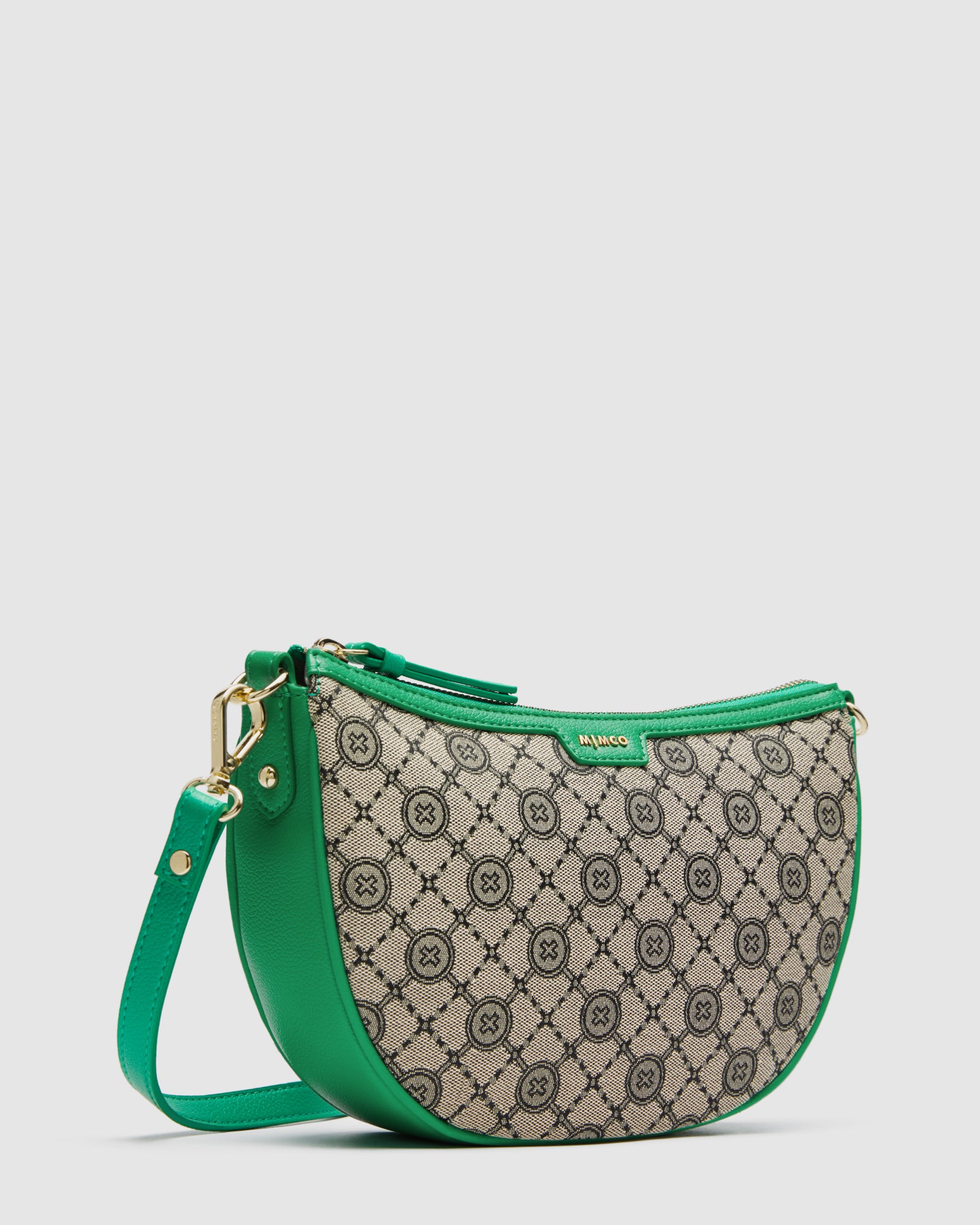 Mim-Gram Crescent Crossbody Bag - Field Green
