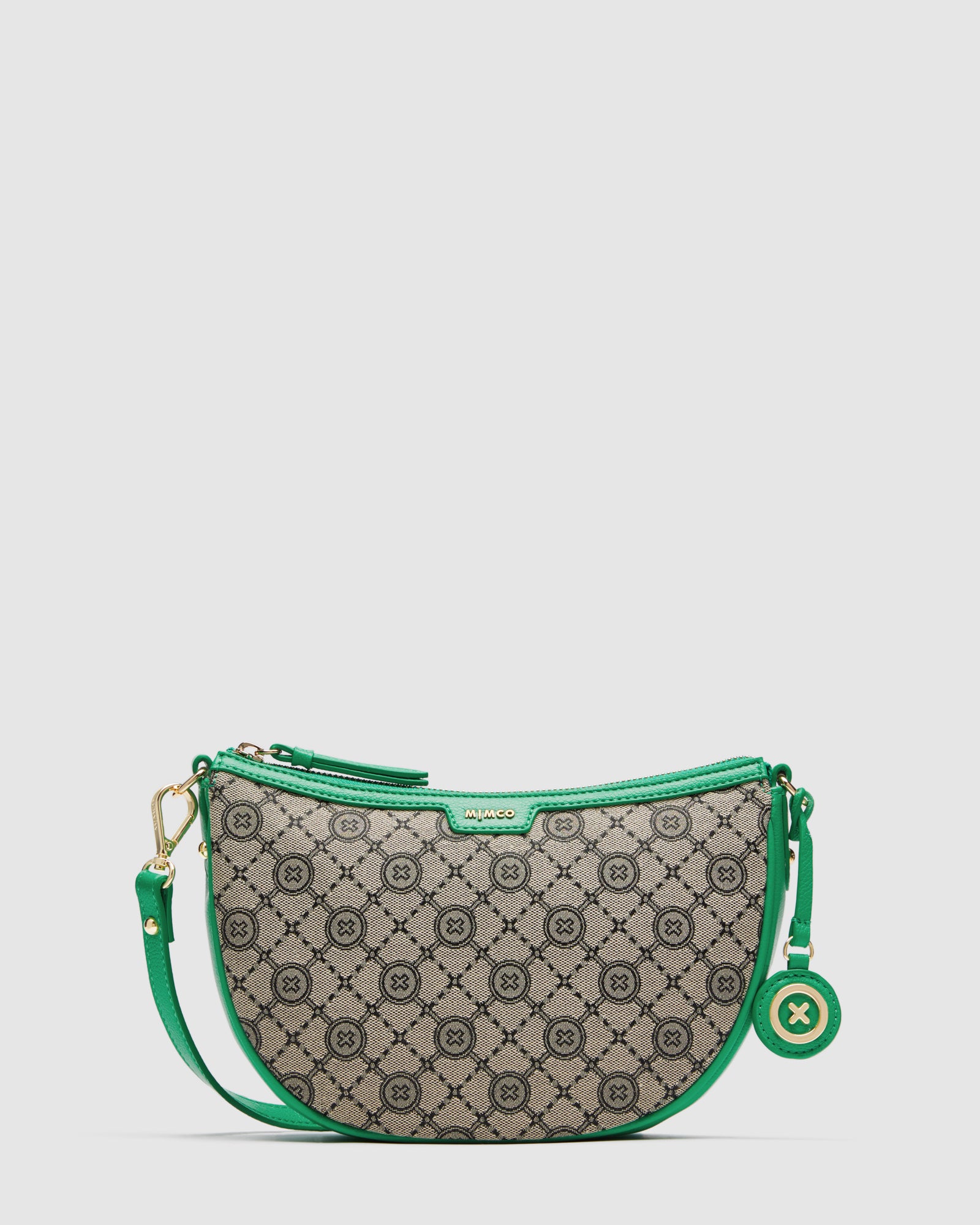 Mim-Gram Crescent Crossbody Bag - Field Green