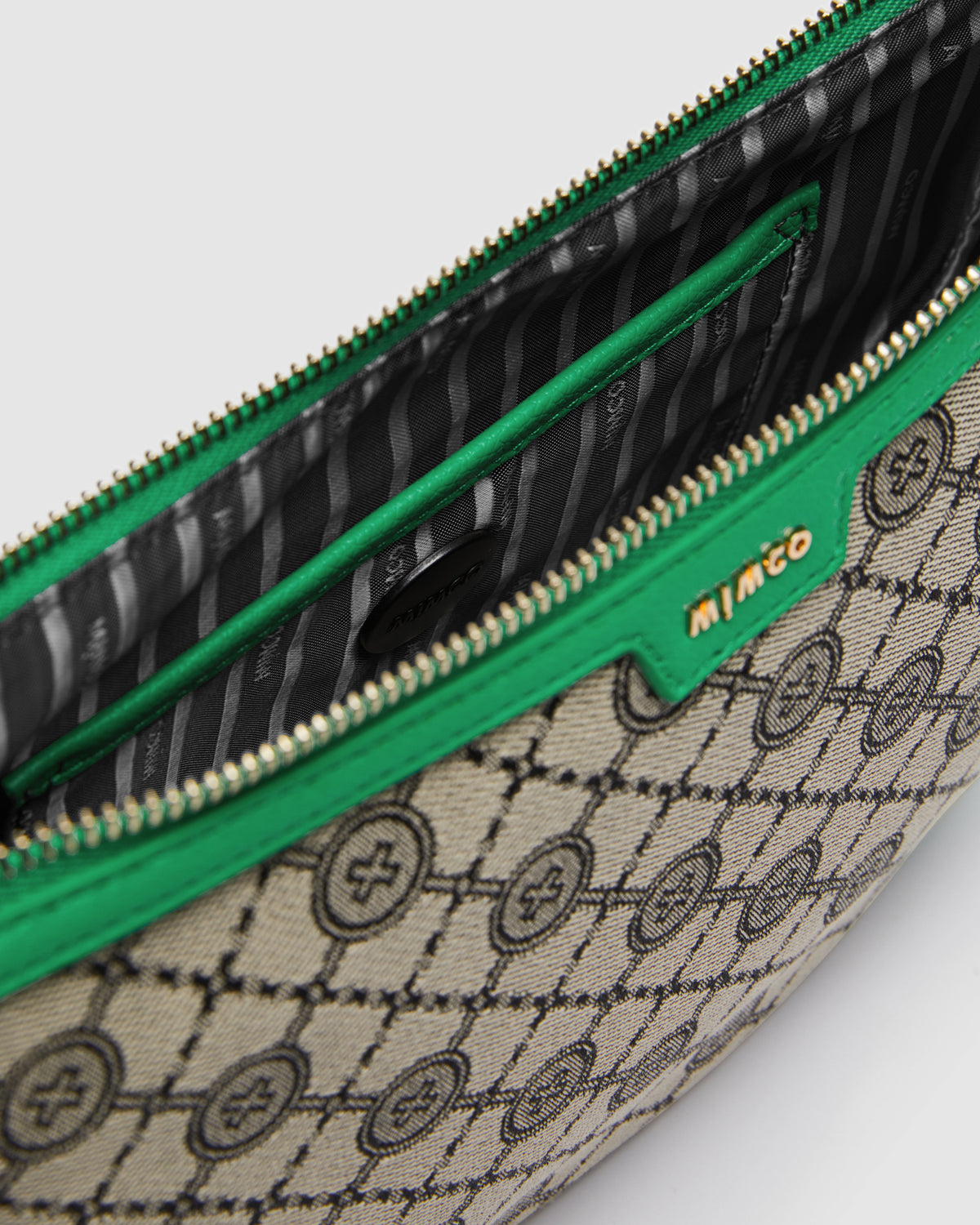 Mim-Gram Crescent Crossbody Bag - Field Green