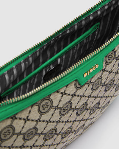 Mim-Gram Crescent Crossbody Bag - Field Green