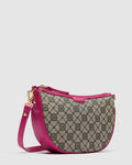 Mim-Gram Crescent Crossbody Bag - Dahlia Pink