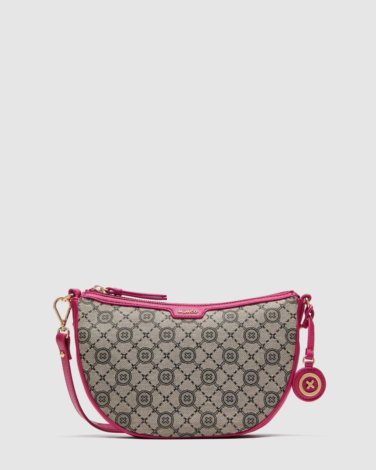 Mim-Gram Crescent Crossbody Bag - Dahlia Pink