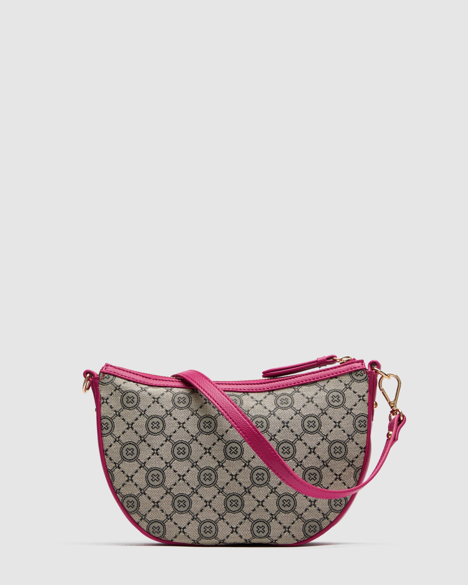 Mim-Gram Crescent Crossbody Bag - Dahlia Pink